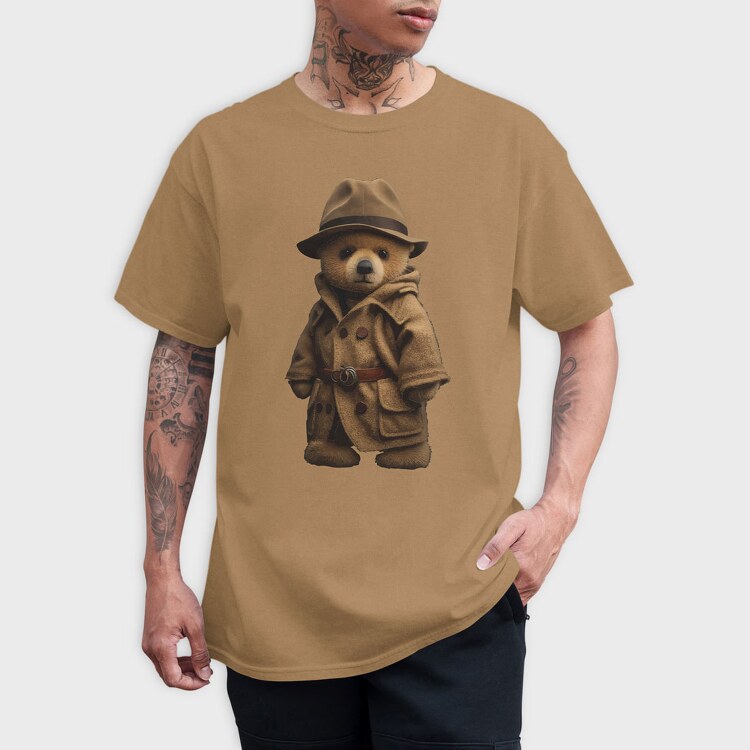 Detective Teddy, Tricou Barbati (Unisex)