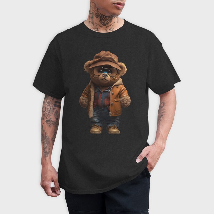 Vintage Teddy Bear, Tricou Barbati (Unisex)