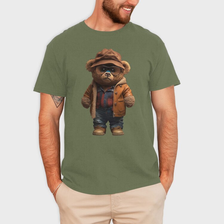 Vintage Teddy Bear, Tricou Barbati (Unisex)