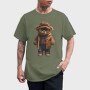 Vintage Teddy Bear, Tricou Barbati (Unisex)