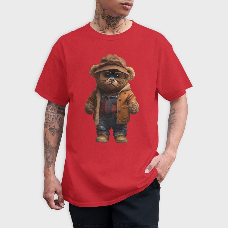 Vintage Teddy Bear, Tricou Barbati (Unisex)