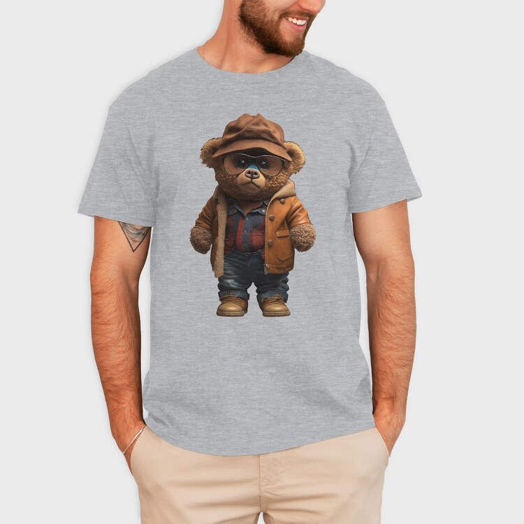 Vintage Teddy Bear, Tricou Barbati (Unisex)