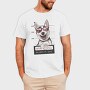 Dog Mugshot Warning, Tricou Barbati (Unisex)