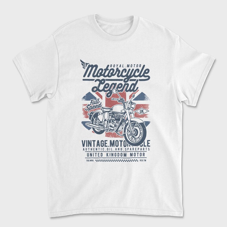 Motorcycle Legend, Tricou Barbati (Unisex)