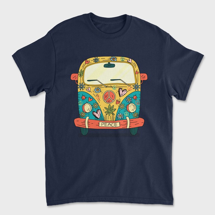 Hippie Van, Tricou Barbati (Unisex)