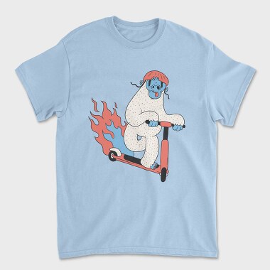 Tricou Barbati (Unisex), Yeti Scooter