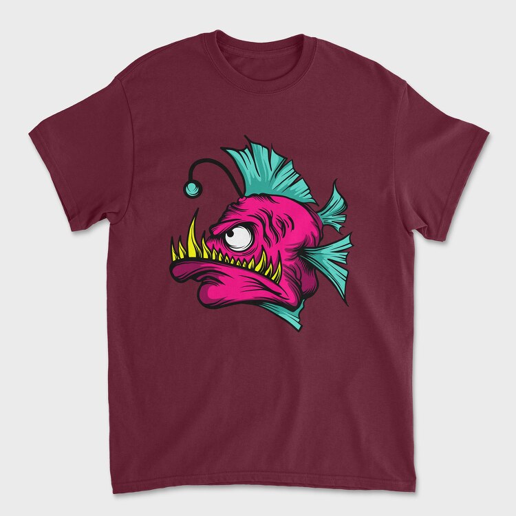 Anglerfish Pink, Tricou Barbati (Unisex)