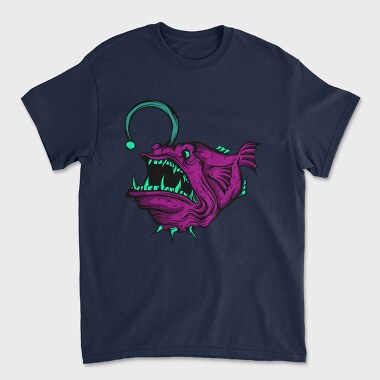 Tricou Barbati (Unisex), Anglerfish Purple