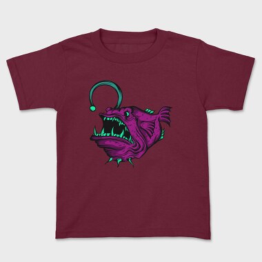 Tricou Copii, Anglerfish Purple