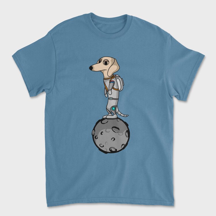 Astronaut Dog on the Moon, Tricou Barbati (Unisex)