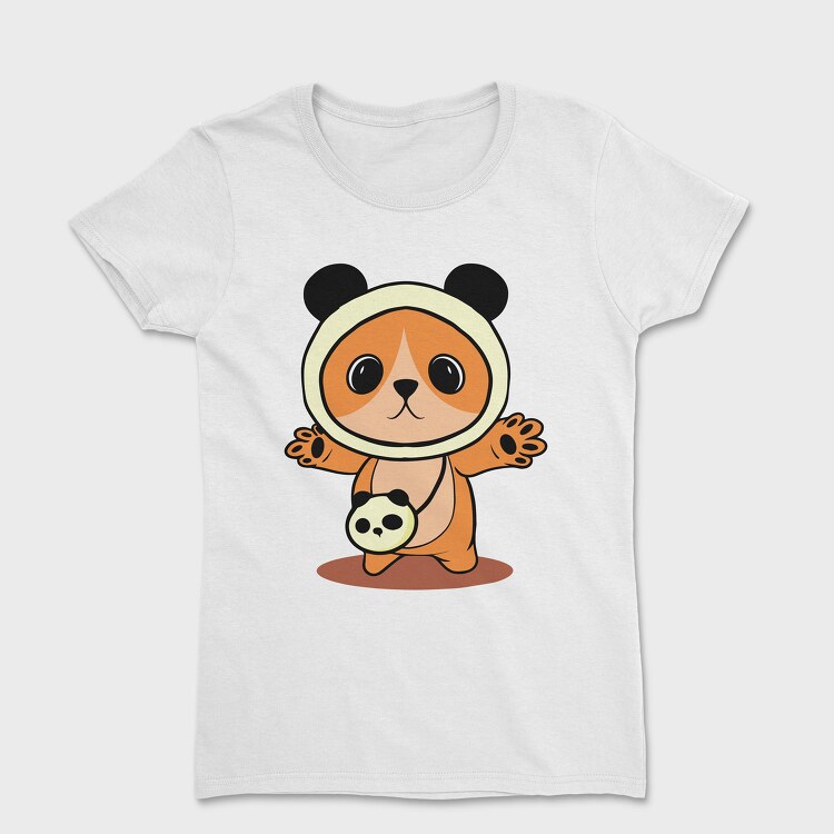 Cute Panda Costume, Tricou Femei