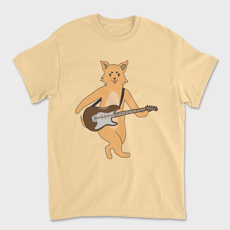 Tricou Barbati (Unisex), Dog Playing Guitar 13