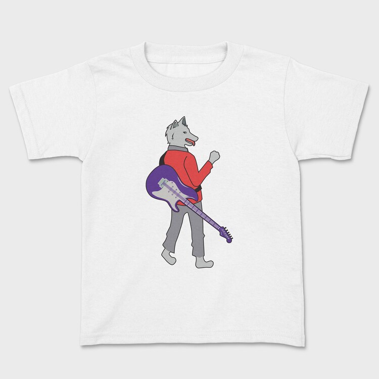 Tricou Copii, Dog Playing Guitar 7