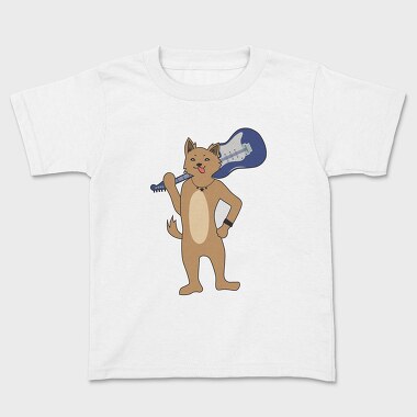 Dog Playing Guitar 8, Tricou Copii