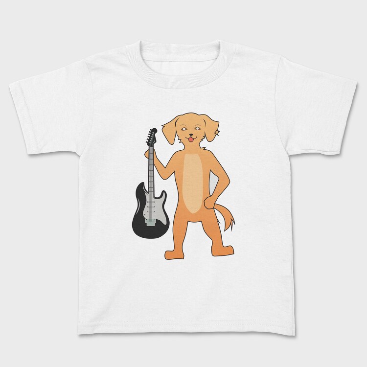 Tricou Copii, Dog Playing Guitar 9