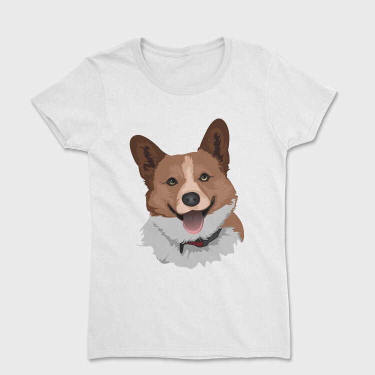 Tricou Femei, Dog Portrait 1