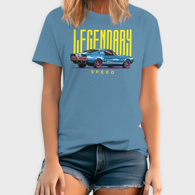 Legendary Speed Mustang, Tricou Barbati (Unisex)