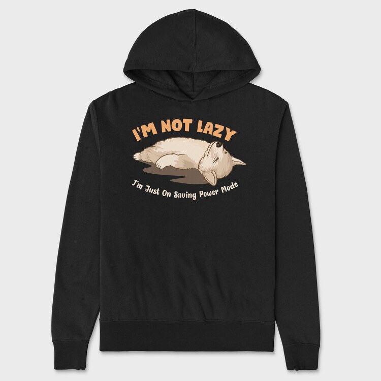 I Am Not Lazy, Hanorac Oversize Barbati (Unisex)