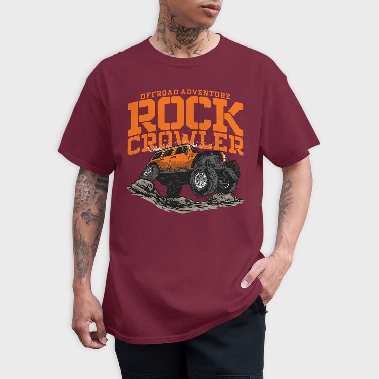 Offroad Adventure Rock Crowler Jeep, Tricou Barbati (Unisex)