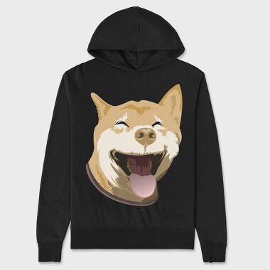 Akita Portrait, Hanorac Oversize Barbati (Unisex)