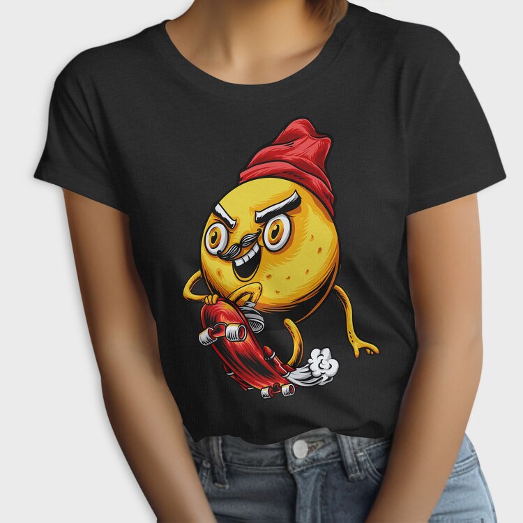 Skateboard Emoji, Tricou Femei