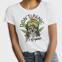 Dont Panic Weed Skull, Tricou Femei