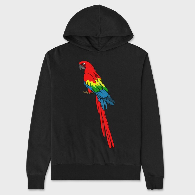 Colorful Parrot, Hanorac Oversize Barbati (Unisex)