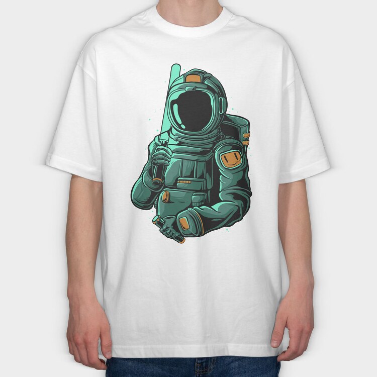 Space Diver, Tricou Oversize Barbati (Unisex)