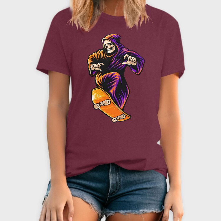 Skateboard Grim Reaper, Tricou Barbati (Unisex)