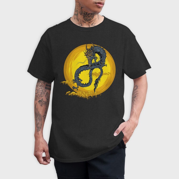 Dragon Sun Storm, Tricou Barbati (Unisex)