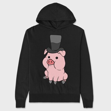 Hanorac Barbati (Unisex), Cute Pig Hat