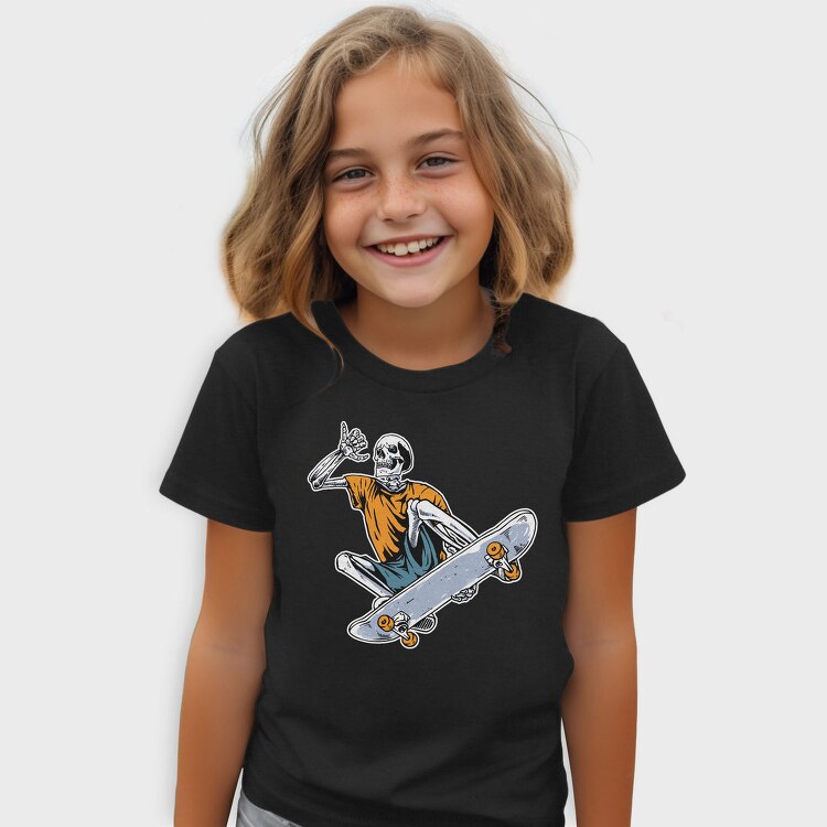 Skateboard Skeleton, Tricou Copii
