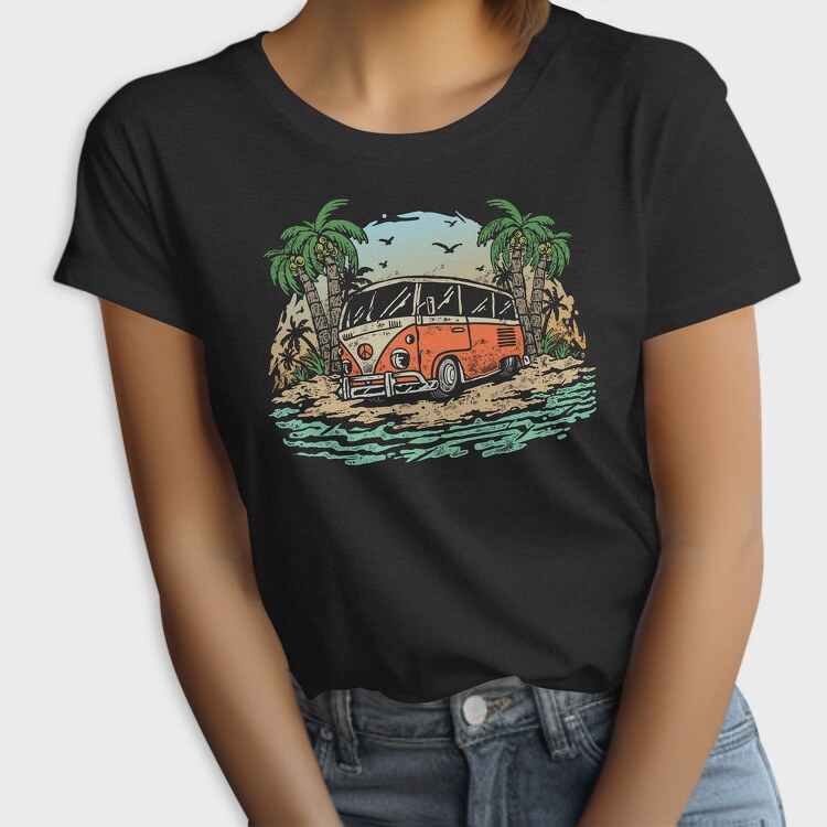 Peace Bus Beach, Tricou Femei