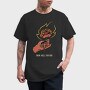 Burning Rose Hand, Tricou Barbati (Unisex)