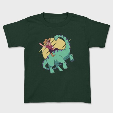 Tricou Copii, Cowboy on Dinosaur