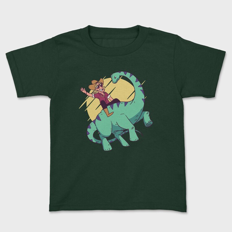 Cowboy on Dinosaur, Tricou Copii