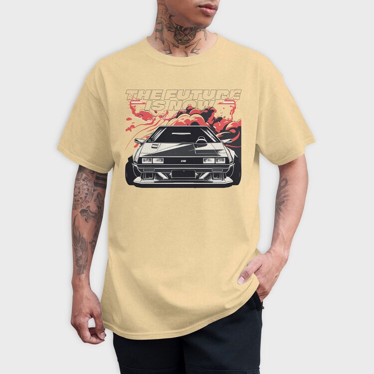Futuristic Car Smoke, Tricou Barbati (Unisex)