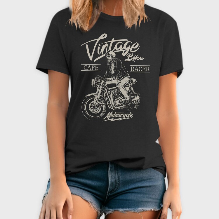 Vintage Cafe Racer, Tricou Barbati (Unisex)