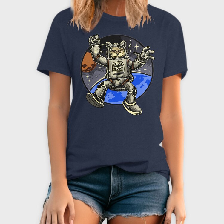 Space Otter Explorer, Tricou Barbati (Unisex)