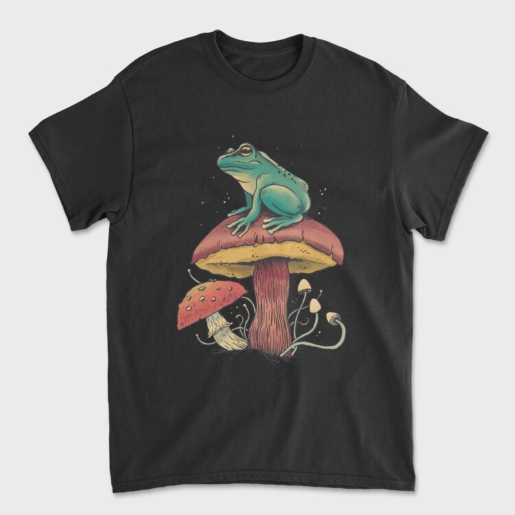 Mushroom Frog, Tricou Barbati (Unisex)