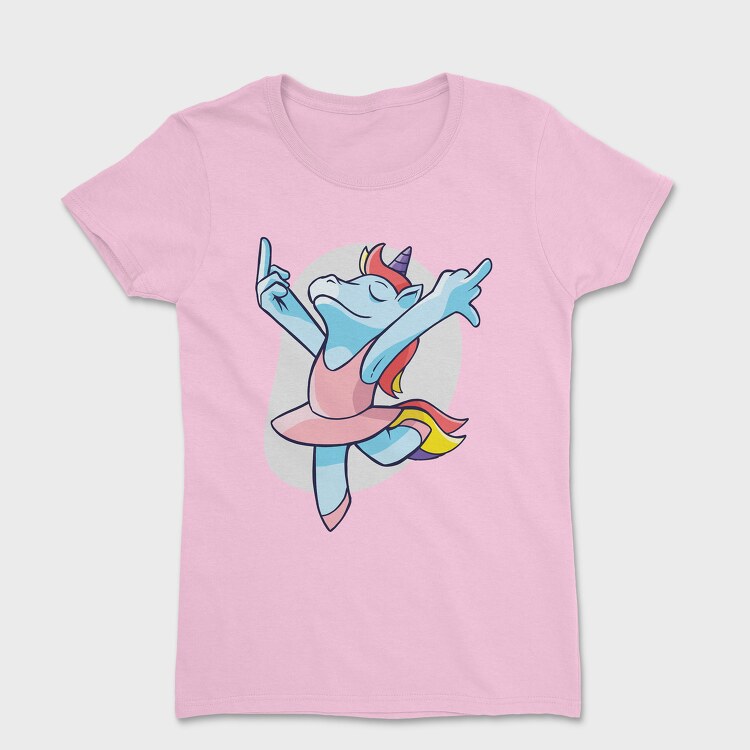 Unicorn Ballet Middle Finger, Tricou Femei