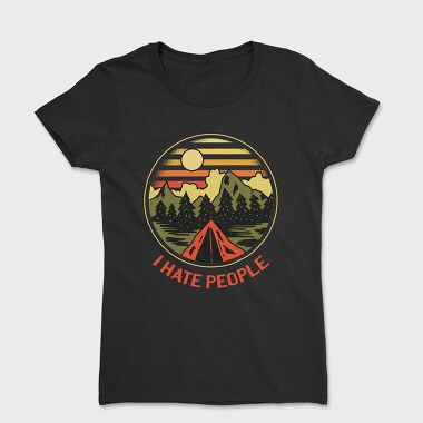 Camping Retro, Tricou Femei