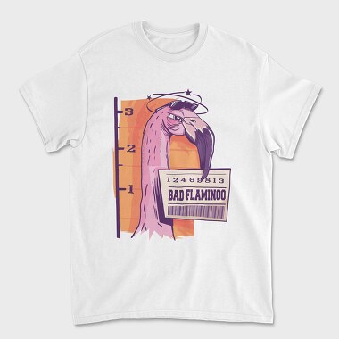 Tricou Barbati (Unisex), Bad Flamingo