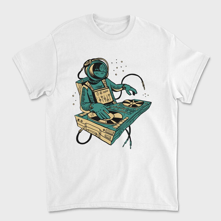 Astronaut Dj, Tricou Barbati (Unisex)