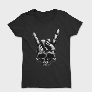 Tricou Femei, Heavy Metal Skull