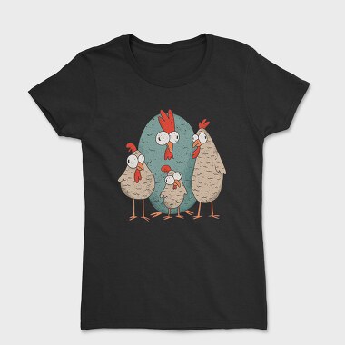 Tricou Femei, Crazy Chickens