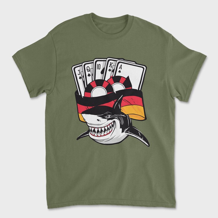 Poker Shark, Tricou Barbati (Unisex)