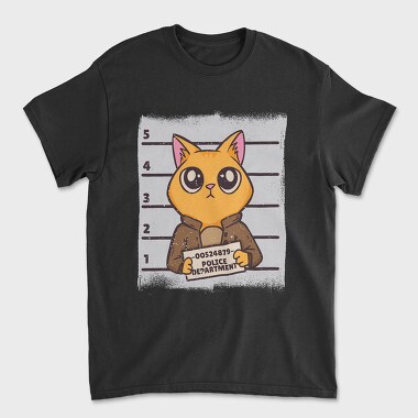 Tricou Barbati (Unisex), Mugshot Cat