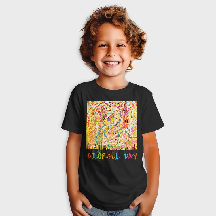 Colorful Day Teddy Bear, Tricou Copii