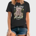 Lets Play Hard Teddy Bear, Tricou Barbati (Unisex)